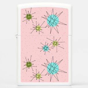 Pink Iconic Atomic Starbursts Zippo Lighter