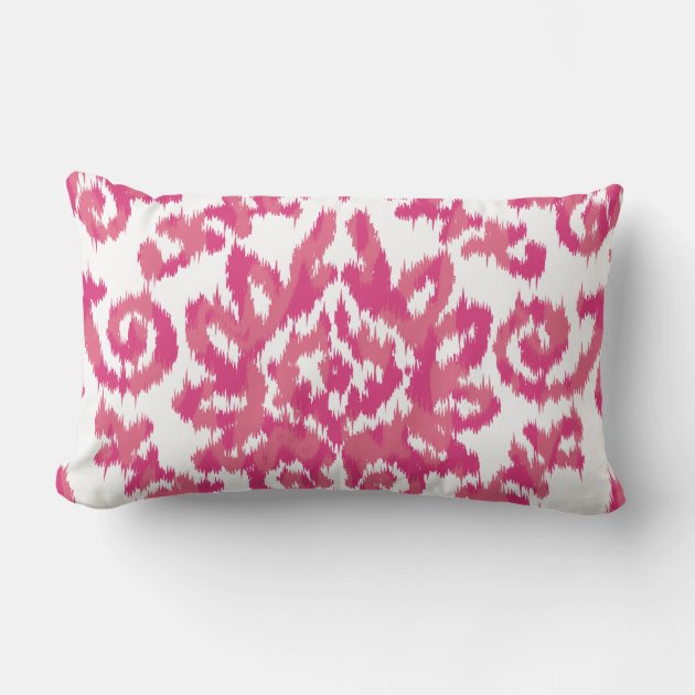 Pink on sale ikat pillow