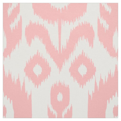 Pink Ikat Pattern Fabric