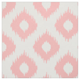 Pink Ikat Pattern Fabric
