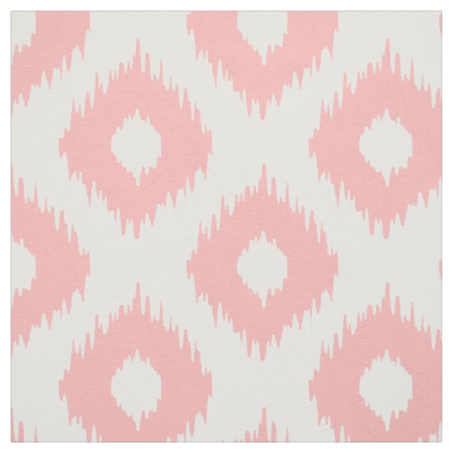 Pink Ikat Pattern Fabric (Swatch)