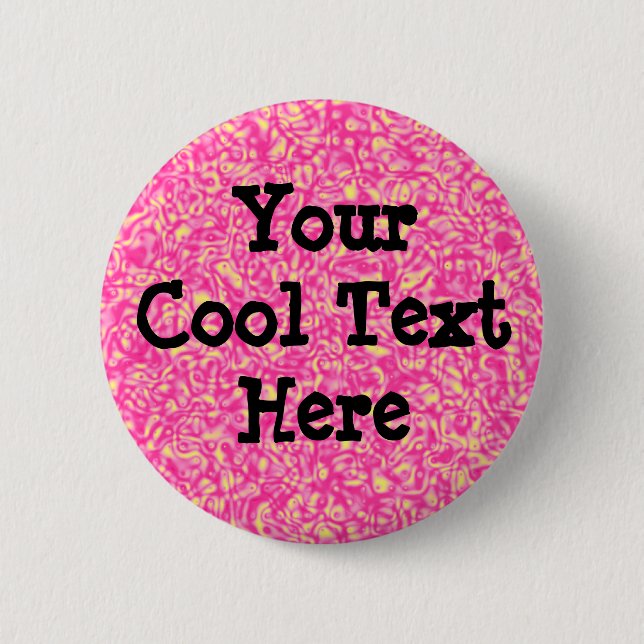 Pink Impressionism - Template Pinback Button (Front)