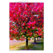 Pink impressionistic Autumn Leaves trees (Front)