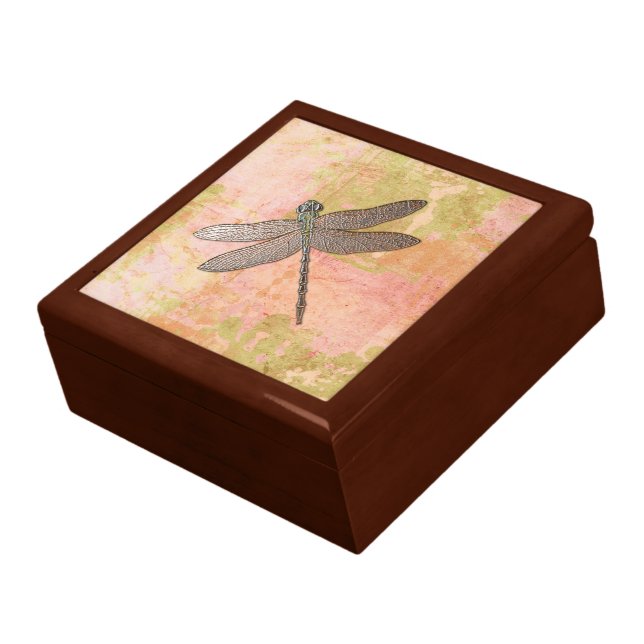 Pink Impressions Dragonfly Jewelry Box (Side)