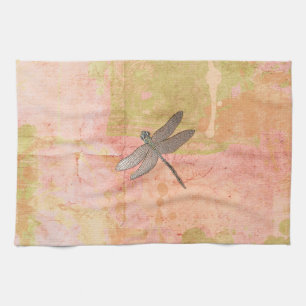 Pink Impressions Dragonfly Kitchen Towel