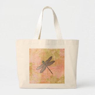 Pink Impressions Dragonfly Large Tote Bag