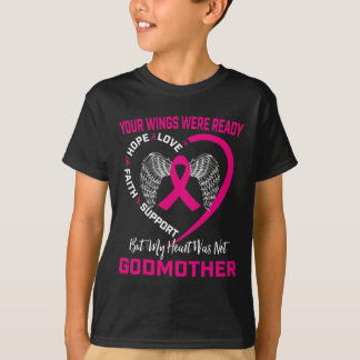 Pink In Memory Of My Godmother Breast Cancer Aware T-Shirt