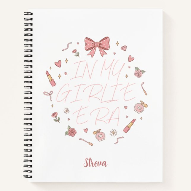 Pink in my girlie era notebook (Front)