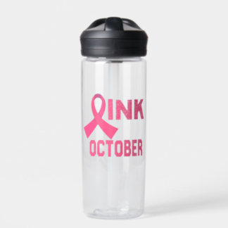 Pink in October Water Bottle