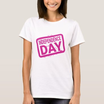 pink Independence Day Letter Shirt pink Independence Day Letter Shirt