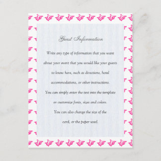 Pink Index Enclosure Card