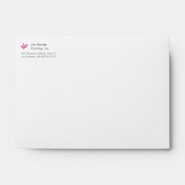 Pink Index Envelope (Front)