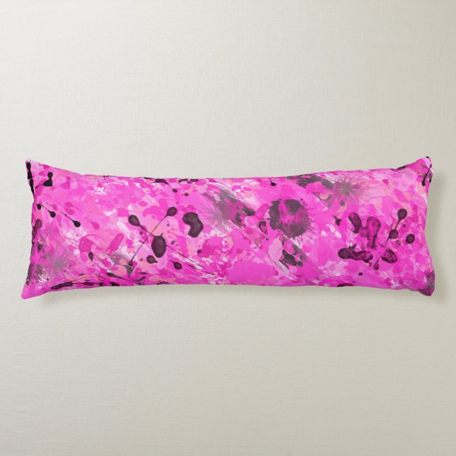Pink Ink Body Pillow (Front)