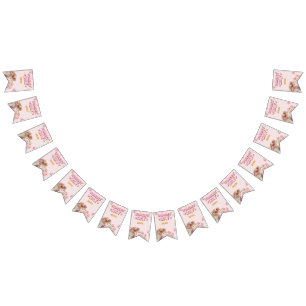 Pink international women's day 2025 bunting flags
