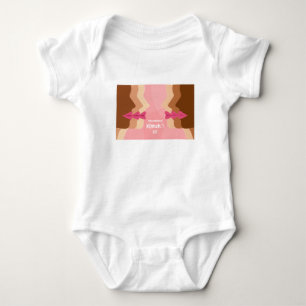 pink international womens day baby bodysuit