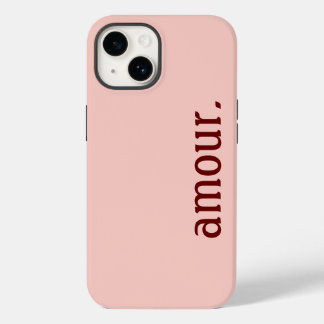 pink iPhone hull "Love." Case-Mate iPhone 14 Case