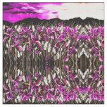 Pink Iris Storm Fields Fabric