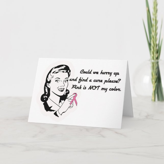 Pink is Not My Color! Card (Front)