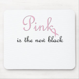 pink is the new black mouse pad