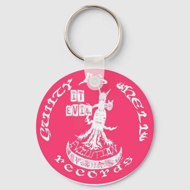 PINK "It Evil" Keychain (Front)