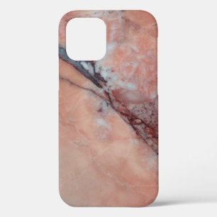 Pink Italian Marble With Flaw iPhone 12 Case