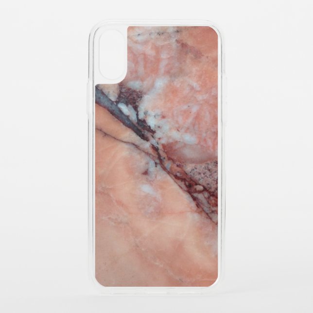 Pink Italian Marble With Flaw Uncommon iPhone Case (Back)