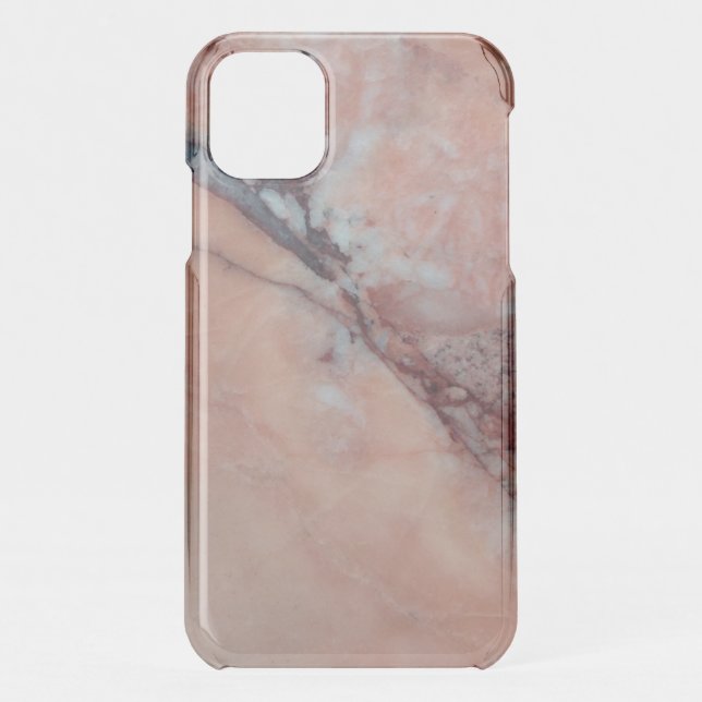 Pink Italian Marble With Flaw Uncommon iPhone Case (Back)