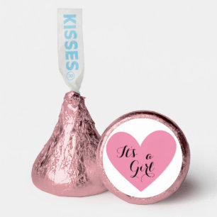 Pink Its a girl Baby Shower Hershey®'s Kisses®