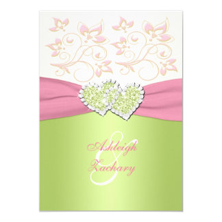 Pink And Green Invitations 5