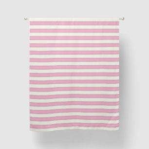 Pink & Ivory Large Stripe Blackout Curtains
