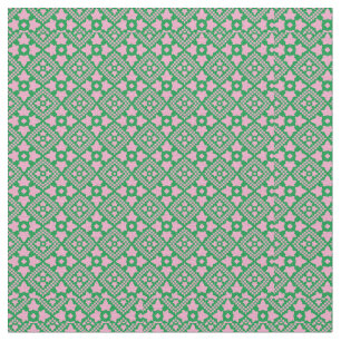 Pink Ivy Pattern Fabric