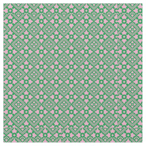 Pink Ivy Pattern Fabric