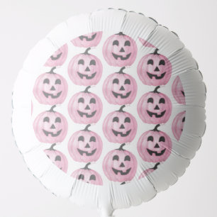 Pink Jack O Lantern for Halloween Balloon