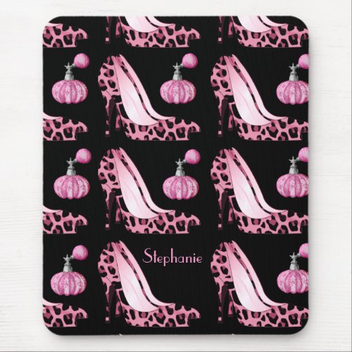 Pink Jaguar Stilettos  Purfume Bottles Custom Mouse Pad