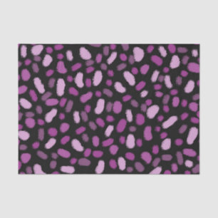 Pink Jelly Beans Black Background Abstract Design Tissue Paper