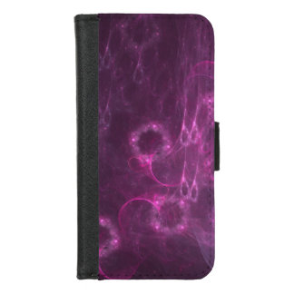pink jellyfish abstract art iPhone 8/7 wallet case