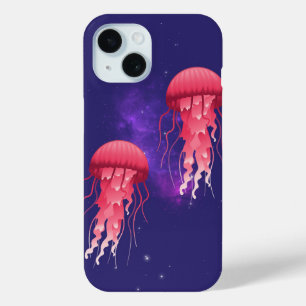 Pink Jellyfish iPhone 15 Case