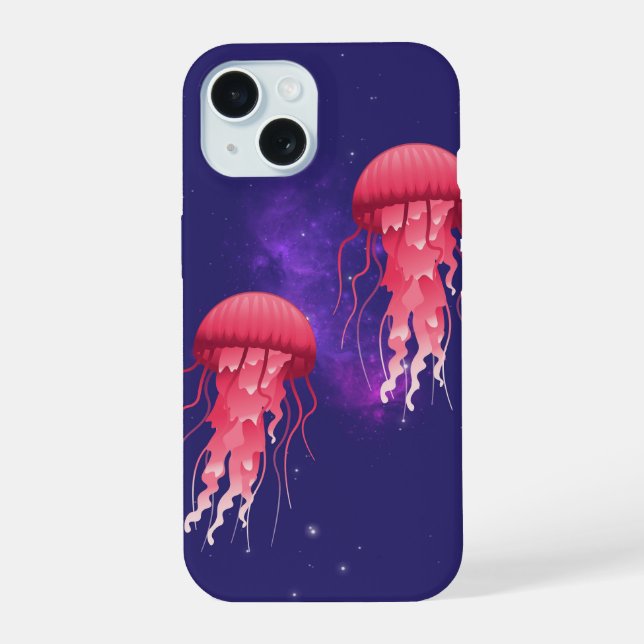Pink Jellyfish Iphone Case (Back)