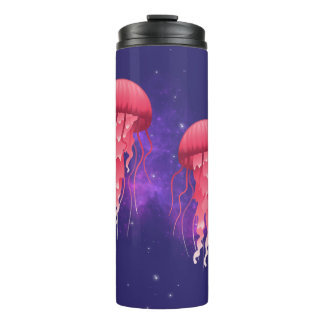 Pink Jellyfish Thermal Tumbler
