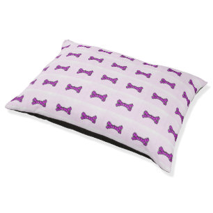 Pink Jewel Bone Pet Bed