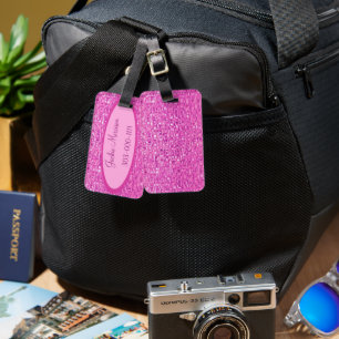 Pink Jewel Luggage Tag