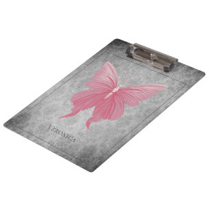 Pink Jeweled Dragonfly Clipboard