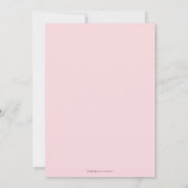 Pink Jeweled Tiara Quinceanera Invitation (pink) (Back)
