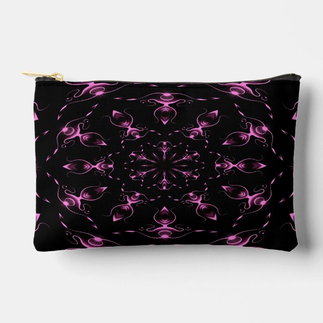 Pink Jewels Modern Art Accessory Pouch (Front)