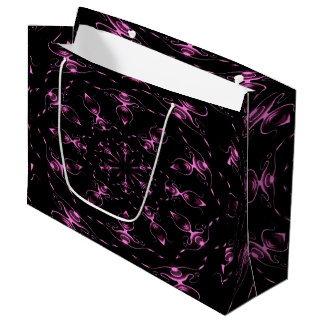 Pink Jewels Modern Art Large Gift Bag
