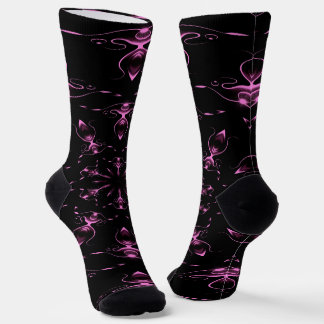 Pink Jewels Modern Art Socks