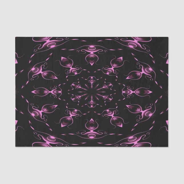 Pink Jewels Modern Art Tissue Paper (Front)