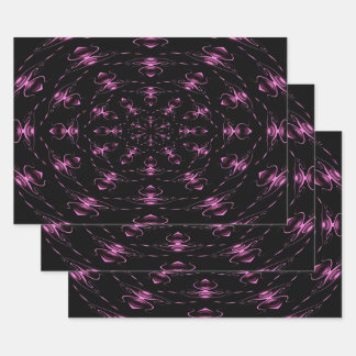 Pink Jewels Modern Art Wrapping Paper Sheets