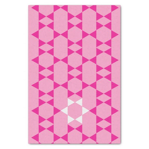 Pink Jewish Star tissue paper | Zazzle