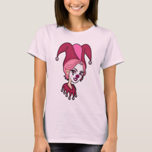 Pink Joker Screwball Graphics T-Shirt